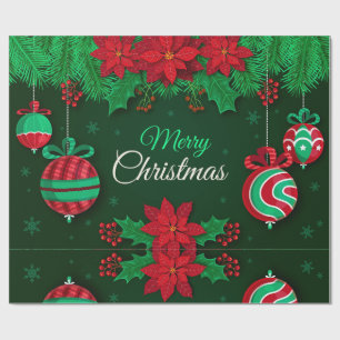 Cadeau Joyeux papier d'enveloppement de Noël