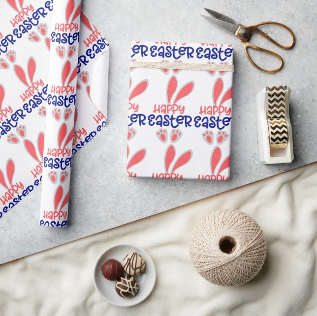 Cadeau Joyeux papier d'enveloppement de Pâques (Artisanat)