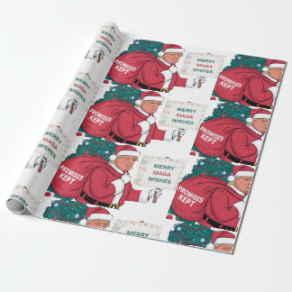 Cadeau Joyeux papier d'enveloppement MAGA