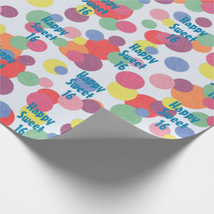 Cadeau Joyeux Sweet 16 Anniversaire papier