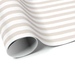 Cadeau Khaki léger  Papier à enveloppement blanc