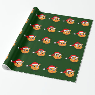 Cadeau Kitty en papier d'emballage de casquette de Père