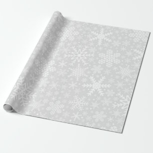 Cadeau LAMES DE NEIGE EN ARGENT   Papier à envelopper