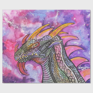 Cadeau L'art du dragon par le papier d'écriture novy