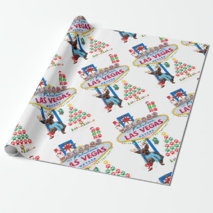Cadeau Las Vegas Doggy Joyeux papier d'enveloppement de N