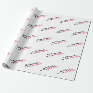 Cadeau Le mercredi nous portons le papier d'emballage de