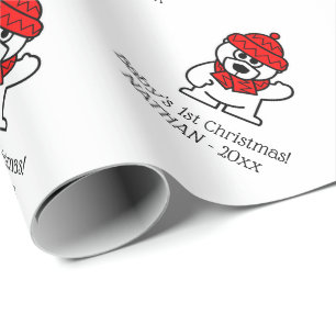 Cadeau Le papier d'emballage personnalisé ęr par Noël 