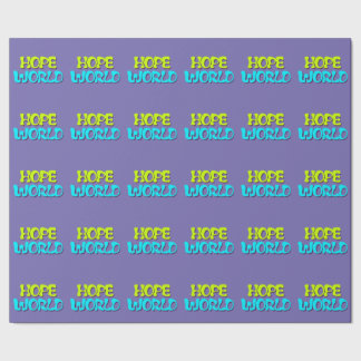 Cadeau Le papier d'enveloppement de Hope World