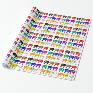 Cadeau Les arts martiaux rangent le papier d'emballage de