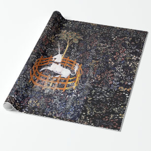 Cadeau Licorne en papier d'emballage de tapisserie de