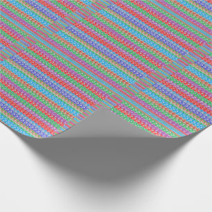 Cadeau Ligne graphique colorée motif de papier