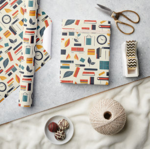 Cadeau Livre et papier d'emballage scolaire