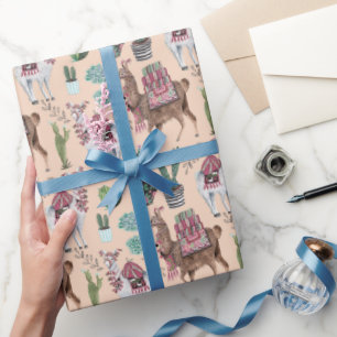 Cadeau Llama   pêche   Papier à envelopper