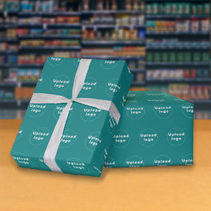 Cadeau Logo d'entreprise Motif Turquoise papier d'envelop
