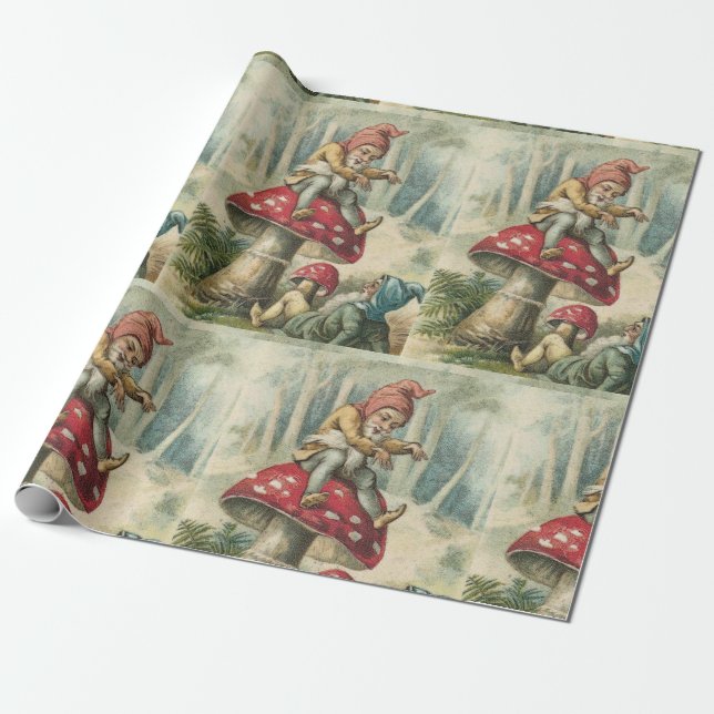 Cadeau Lutin de papier d'emballage de Noël (Déroulé)