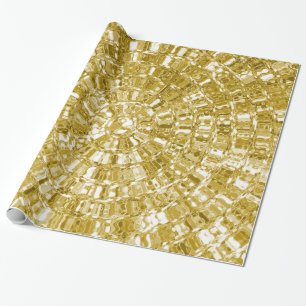 CADEAU LUXE OR MÉTALLIQUE REGARDER PAPIER PAPIER PAPIER C