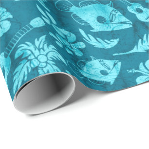 Cadeau Makapuu Beach Hawaiian Batik Papier d'enveloppemen