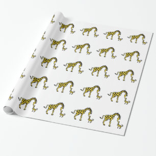 CADEAU MAMAN ET BÉBÉ DE GIRAFE DE PAPIER D'EMBALLAGE