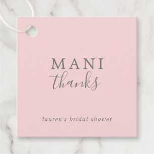 Cadeau Mani remercie Simple Étiquettes de Fête de Mariage