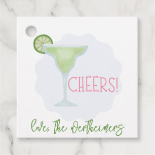 Cadeau Margarita Cheers Favoriser les étiquettes