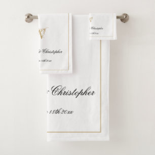 Cadeau mariage Moderne Monogramme Nouveau Cadeau C