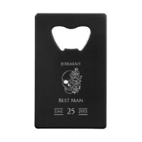 Cadeau Mariage noir et blanc élégant Groomsmen