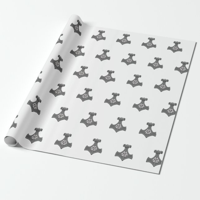 Cadeau Marteau de Thor - Papier d'enveloppement (Déroulé)