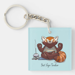 Cadeau Meilleur Professeur de Yoga Panda Roux Illu