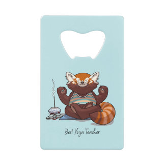 Cadeau Meilleur Professeur de Yoga Panda Roux Illu