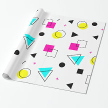 Memphis 80" papier d'emballage de conception de s