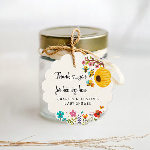 Cadeau Merci d'être ici pour les étiquettes de faveur