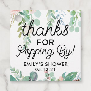 Cadeau Merci pour les étiquettes Popping By Greenery Show