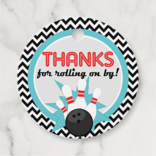 Cadeau Merci pour les étiquettes Rollon sur By Bowling Fa