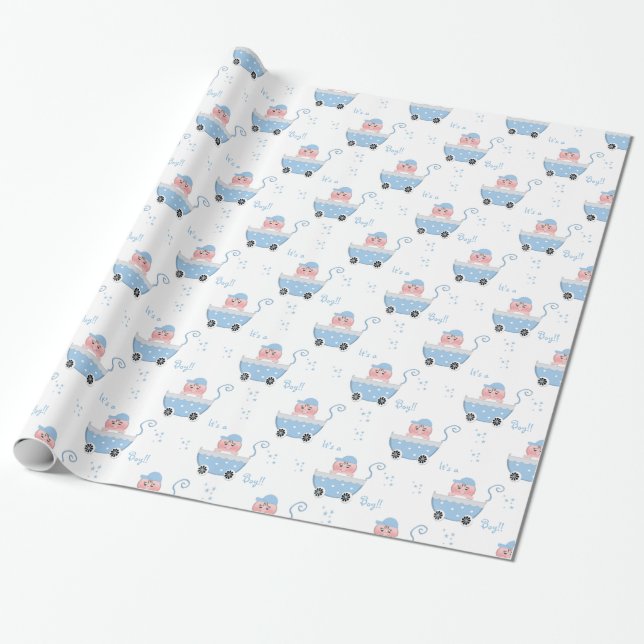 Cadeau Mignon c'est un papier d'emballage de baby shower (Déroulé)