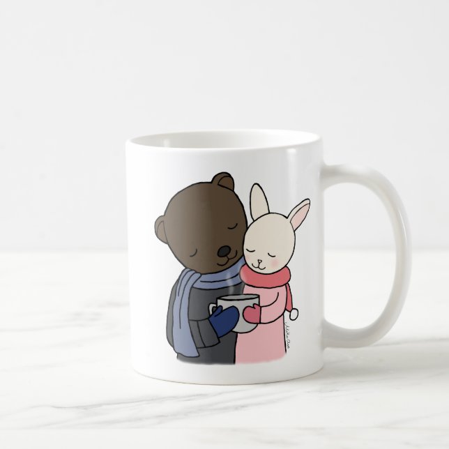 Cadeau mignon de tasse de couples mignons de tasse (Droite)