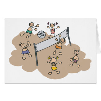 Cadeau mignon de volleyball de plage