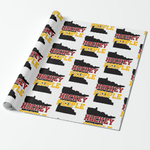 Cadeau Minnesota Hockey Personnes Envelopper du papier