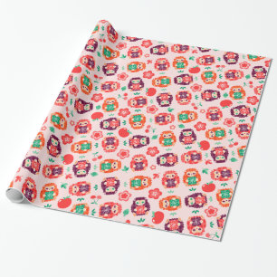 Cadeau Motif Cute Hedgie - Papier d'enveloppement d'anniv