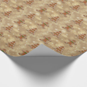Cadeau Motif de biscuits en pain d'épices - Papier d'enve