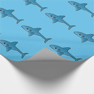 Cadeau Motif de requin - papier d'emballage, 30" x 6'