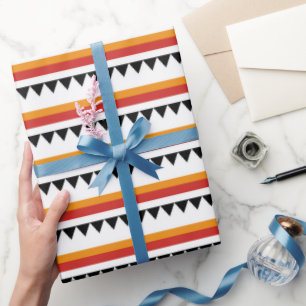 Cadeau Motif mexicain Fiesta papier d'emballage