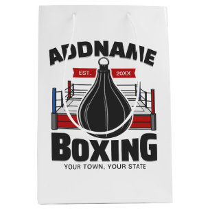 Cadeau Moyen Boxe Anneau AJOUTER NOM Boxer Gym Speed Sac