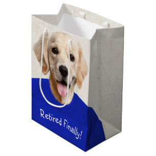 Cadeau Moyen Golden Retriever Humour de retraite Moyenne sac ca