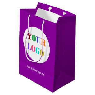 Cadeau Moyen Logo personnalisé et papier d'affaires texte Sac d