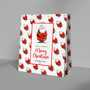Cadeau Moyen Sac à cadeaux de Père Noël tendance avec charme fe