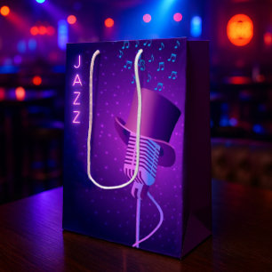 Cadeau Moyen Sac de Fête Retrouvailles de Jazz Rétro
