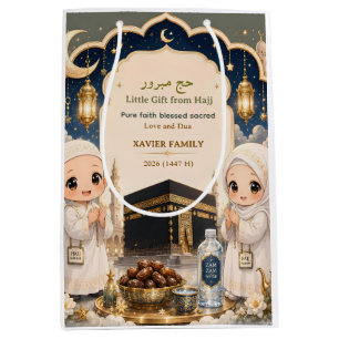Cadeau Moyen Sac Hajj Mabroor Chibi Musulman de Luxe