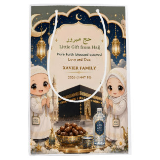 Cadeau Moyen Sac Hajj Mabroor Chibi Musulman de Luxe