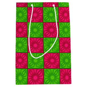 Cadeau Moyen Sac M aux coins rose et néon-cadeau