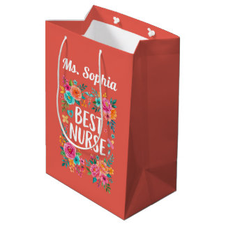 Cadeau Moyen Sac personnalisé pour la meilleure infirmière avec